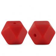 Silikonperlen Diamond Red
