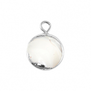 BQ S&uuml;sswasser Perlen Anh&auml;nger Round Silver-Natural white