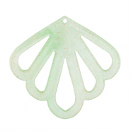 Anhänger aus Resin Shell Mint green