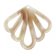 Anhänger aus Resin Shell Beige