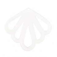 Anhänger aus Resin Shell Off white