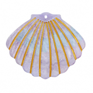Anh&auml;nger aus Resin Shell Purple