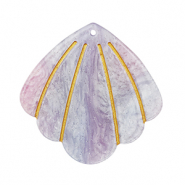 Anh&auml;nger aus Resin Shell Purple