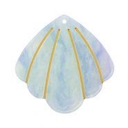 Anh&auml;nger aus Resin Shell Blue