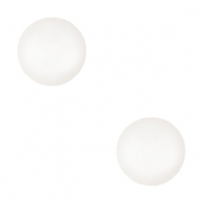 4 mm soft Polaris Elements Cabochons "Geburtssteine" April SS16 shiny White