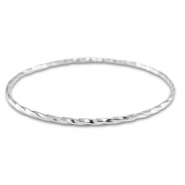 Stainless Steel - Rostfrei Stahl Armb&auml;nder Verdreht Silver