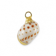 Anh&auml;nger Muschel Special Snail Brown-gold