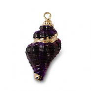 Anh&auml;nger Muschel Special Purple-gold