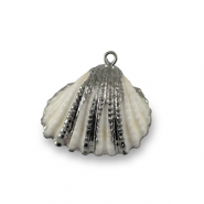 Anh&auml;nger Muschel Special Scallop White-silver