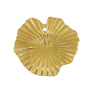 Anh&auml;nger aus Stainless Steel - Rostfreiem Stahl Lillypad Gold