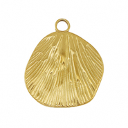 Anh&auml;nger aus Stainless Steel - Rostfreiem Stahl Shell Gold