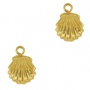 Anh&auml;nger aus Stainless Steel - Rostfreiem Stahl Shell Gold