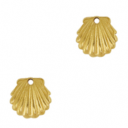 Anh&auml;nger aus Stainless Steel - Rostfreiem Stahl Shell Gold