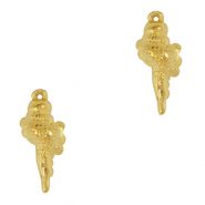 Anhänger aus Stainless Steel - Rostfreiem Stahl Shell Gold