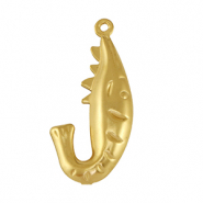 Anhänger aus Stainless Steel - Rostfreiem Shrimp Gold
