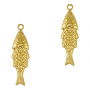 Anh&auml;nger aus Stainless Steel - Rostfreiem Fish Gold