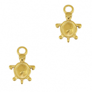 Anh&auml;nger aus Stainless Steel - Rostfreiem Turtle Gold