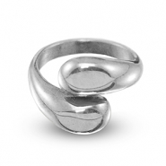 Stainless Steel - Rostfrei Stahl Ringe Drops Silver