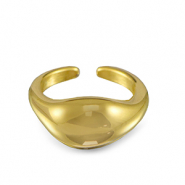 Stainless Steel - Rostfrei Stahl Ringe Drop Gold