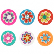 Polymer Perlen Flower Multicolour