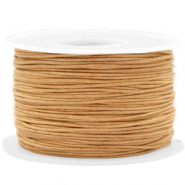 Kordel aus Wachs 1mm Camel brown