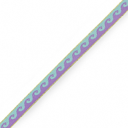 Schmucktextband Waves Blue-purple