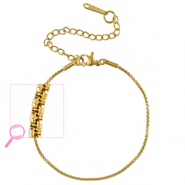 Stainless Steel - Rostfrei Stahl Armb&auml;nder Gold