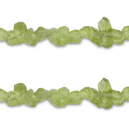Perle Chip Steine Peridot Light olive green