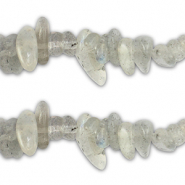 Perle Chip Steine Transparent grey