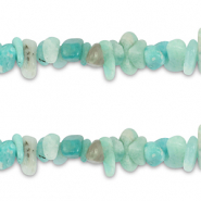 Perle Chip Steine Amazonit Mint green