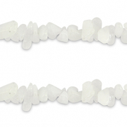 Perle Chip Steine Jade White