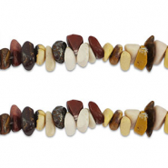 Perle Chip Steine Multicolour brown-red-yellow