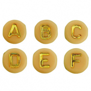 Acryl Buchstaben Mix Ochre yellow-gold