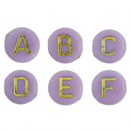 Acryl Buchstaben Mix Purple-gold