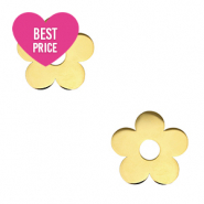 Anh&auml;nger aus Stainless Steel - Rostfreiem Stahl flower Gold