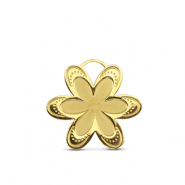 Anh&auml;nger aus Stainless Steel - Rostfreiem Stahl Flower Gold