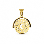 Anh&auml;nger aus Stainless Steel - Rostfreiem Stahl Rotate Sun Gold