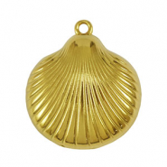 Anh&auml;nger aus Stainless Steel - Rostfreiem Stahl Shell Gold