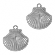 Anhänger aus Stainless Steel - Rostfreiem Stahl Shell Silver