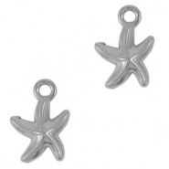 Anhänger aus Stainless Steel - Rostfreiem Starfish Silver