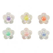 Perlen Acryl Flower Multicolor