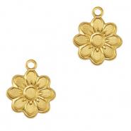 Anh&auml;nger aus Stainless Steel - Rostfreiem Stahl Flower Gold