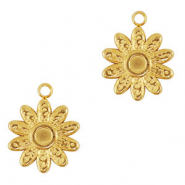 Anh&auml;nger aus Stainless Steel - Rostfreiem Stahl Sunflower Gold