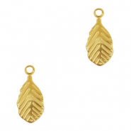 Anh&auml;nger aus Stainless Steel - Rostfreiem Stahl Leaf Gold