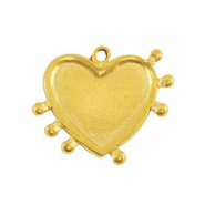 Anh&auml;nger aus Stainless Steel - Rostfreiem Stahl Heart Gold
