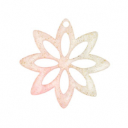 Anhänger aus Resin Flower Light pink