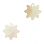 Anhänger aus Resin Flower Beige