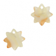 Anhänger aus Resin Flower Copper orange