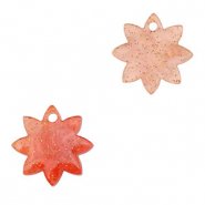 Anhänger aus Resin Flower Coral red