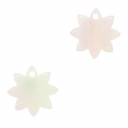 Anhänger aus Resin Flower Multicolor lilac-green